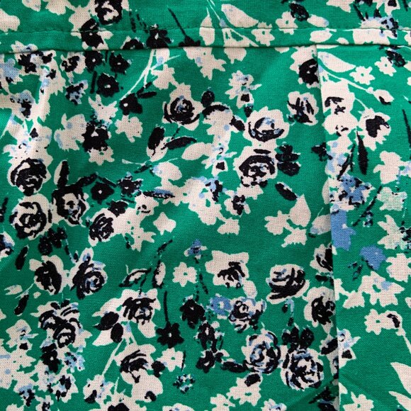 Zara Zippered Printed Jumpsuit Green Floral Ditsy Blogger's Fav Size S - Picture 14 of 14